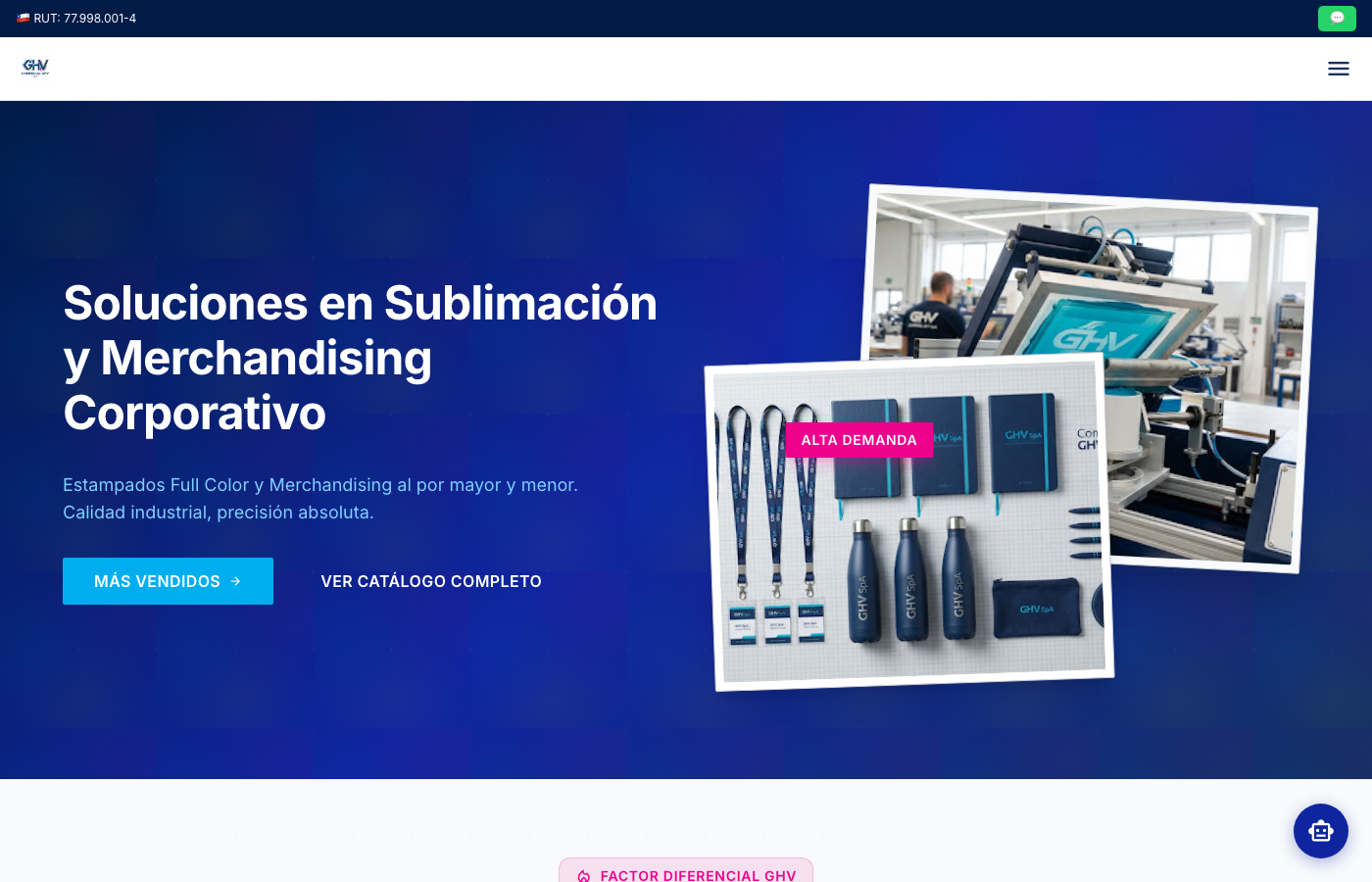 Portal comercial GHV